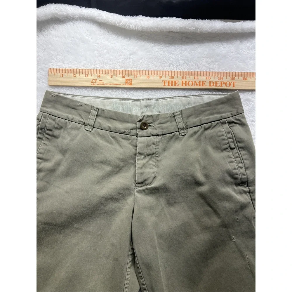 J.CREW Broken-in‎ boyfriend  Green chinos  City Style Soze 4 Rn77388